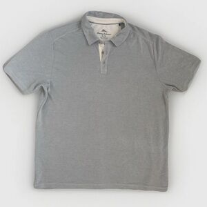 Tommy Bahama Men's Short Sleeve Light Grey Polo Shirt Size XL/TG
